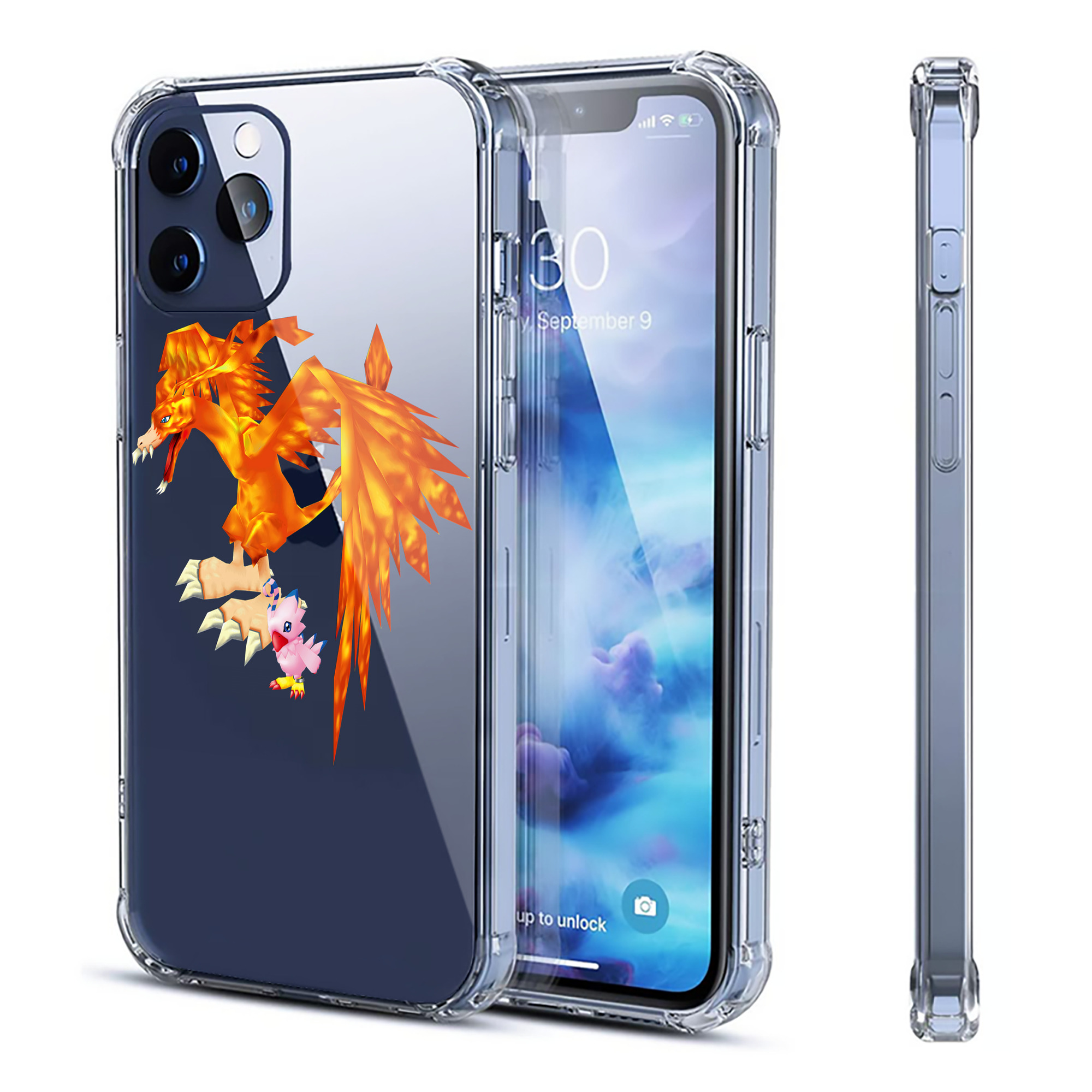 （画像用） Digimon デジタルモンスター/デジモン 【iPhone 12シリーズ対応】透明スマホケース（クリアソフトケース）